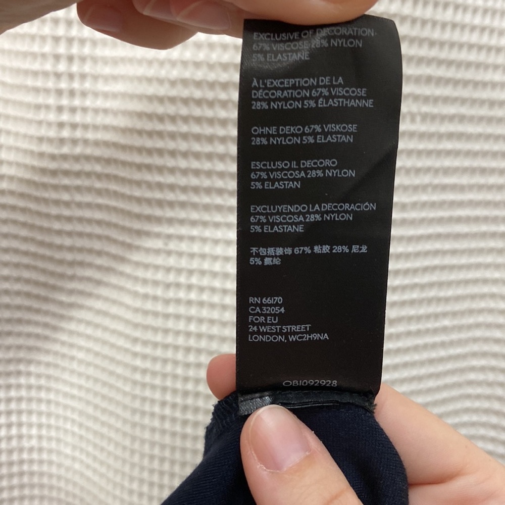 Women’s Urban Outfitters navy blue sparkle strapless bandeau/tube top. Size M - Picture 13 of 13